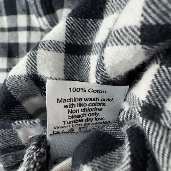 Madewell 100% Cotton Plaid Flannel Shirt Button Down Collar Long Sleeve Fall M - Picture 8 of 9